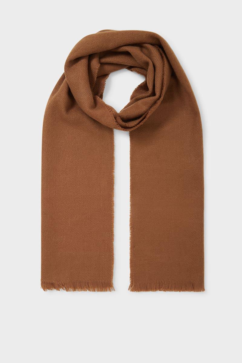Шарф C&A 180x30 см Коричневий (2117843)