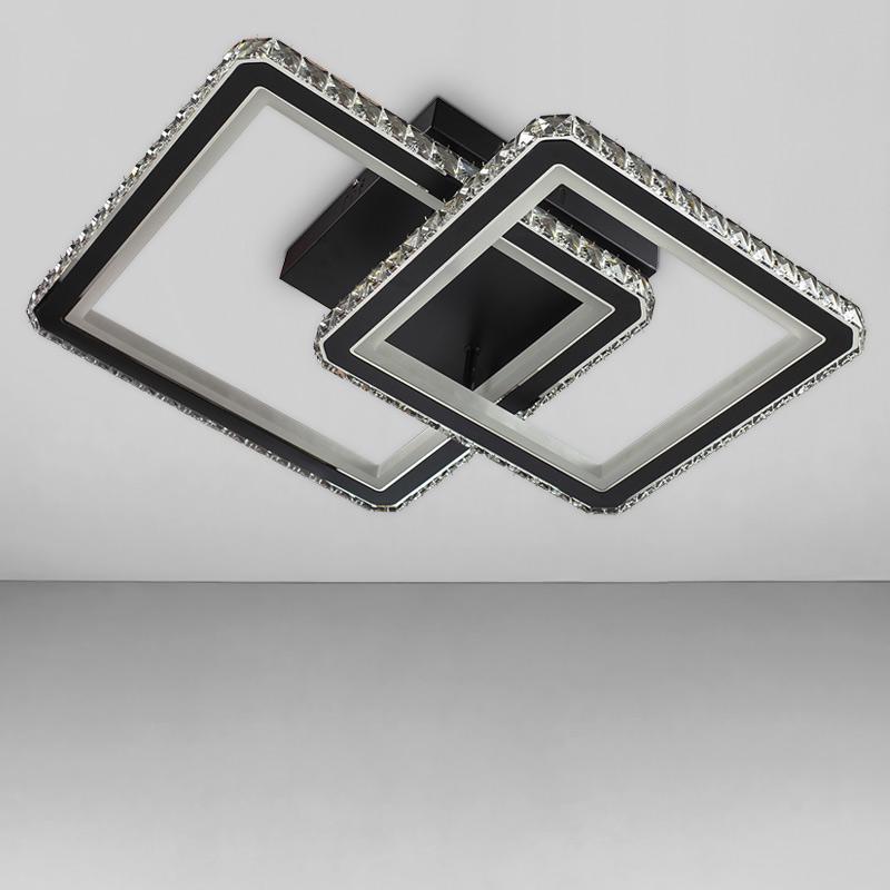 Потолочная люстра LED Light House SY-18284/1+1 680х525х120 мм 146W Черный