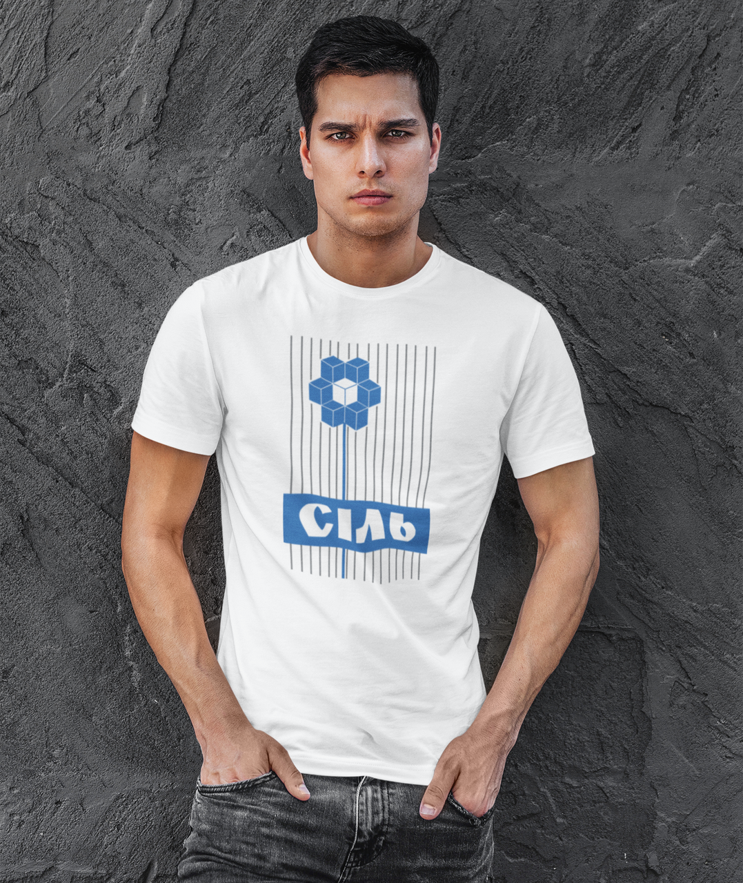 Футболка чоловіча Mishe 11000188 з принтом Патріотичним XL (75212961)