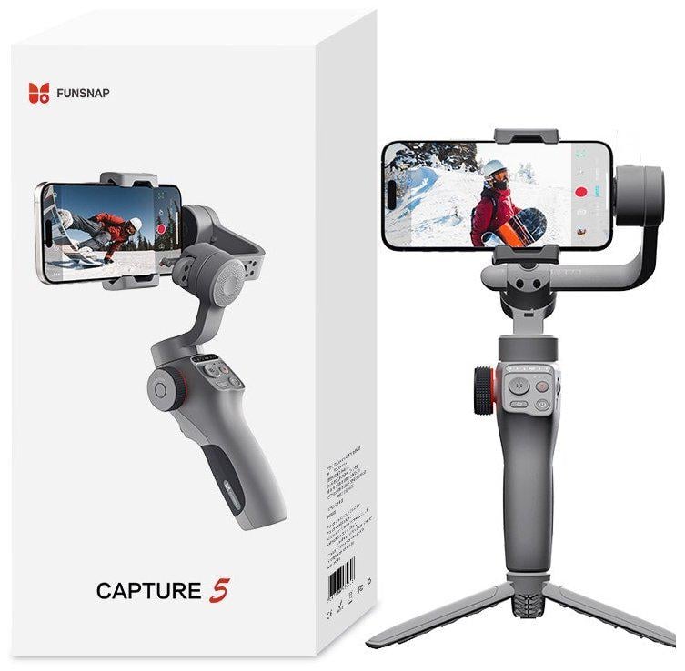 Стедікам професійний Funsnap Capture 5 Combo із AI-трекінгом 3-осьовий акумулятор 2х2600 мАг до 18 годин роботи (epic2243) - фото 5 Стедікам професійний Funsnap Capture 5 Combo із AI-трекінгом 3-осьовий акумулятор 2х2600 мАг до 18 годин роботи (epic2243) - фото 5