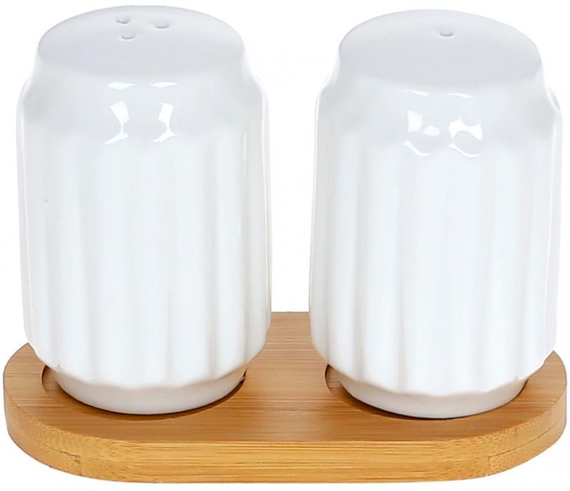 Набір для спецій Nouvelle Home Naturel 100 мл 12х6х7,5 см сільничка та перечниця на підставці (BD-289-390)