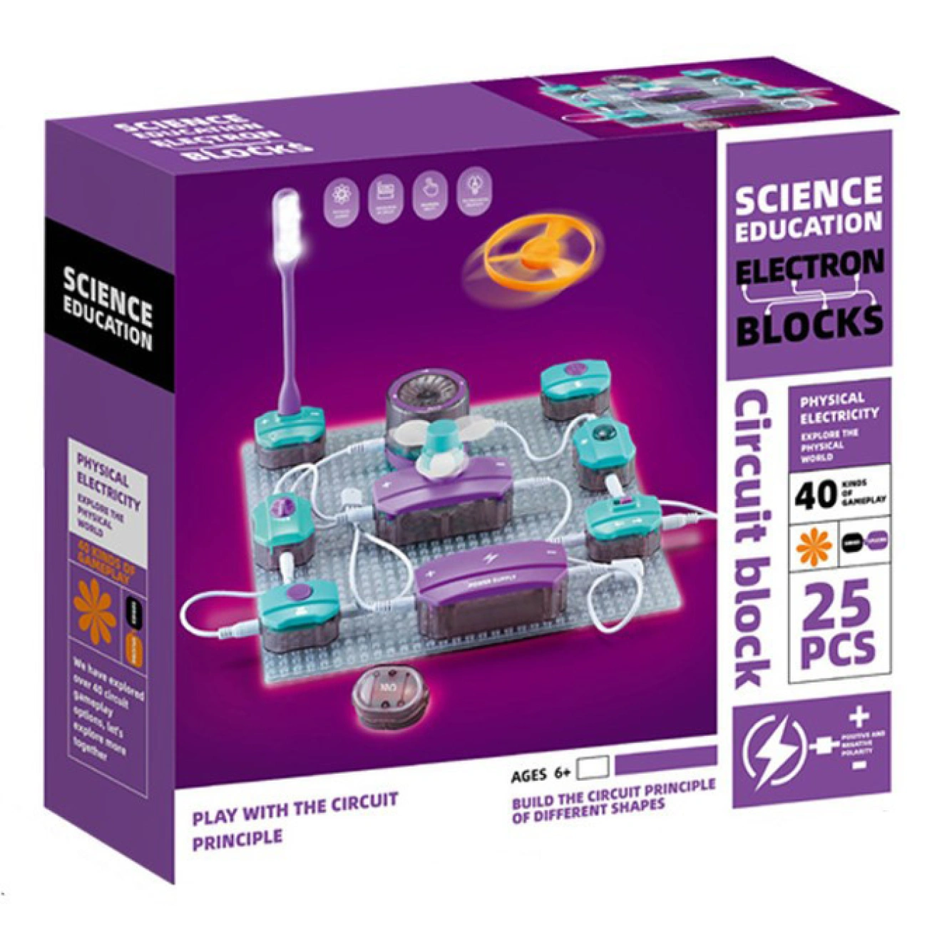 Набор электронный образовательный с подсветкой и звуковыми эффектами 25 дет. (29356759) - фото 5 Набор электронный образовательный с подсветкой и звуковыми эффектами 25 дет. (29356759) - фото 5