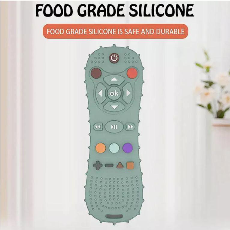 Гризунець дитячий силіконовий Пульт Зелений - фото 4 Гризунець дитячий силіконовий Пульт Зелений - фото 4