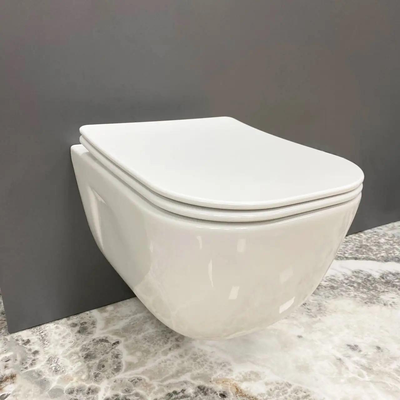 Унитаз подвесной VBI Lido безобедочный 500x370 мм Белый (RM-VBI-020500)