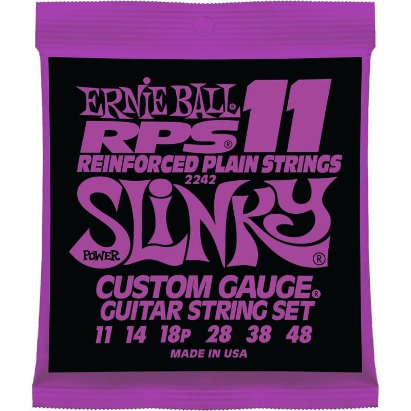 Струни Ernie Ball 2242 Reinforced Plain Strings 11-48 RPS-11 Slinky