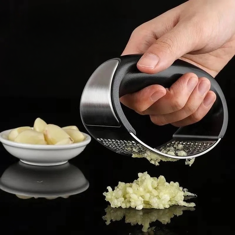 Прес ручний для часнику Garlic Press 10,5х5,2х6,1 см Чорний (10110440) - фото 9