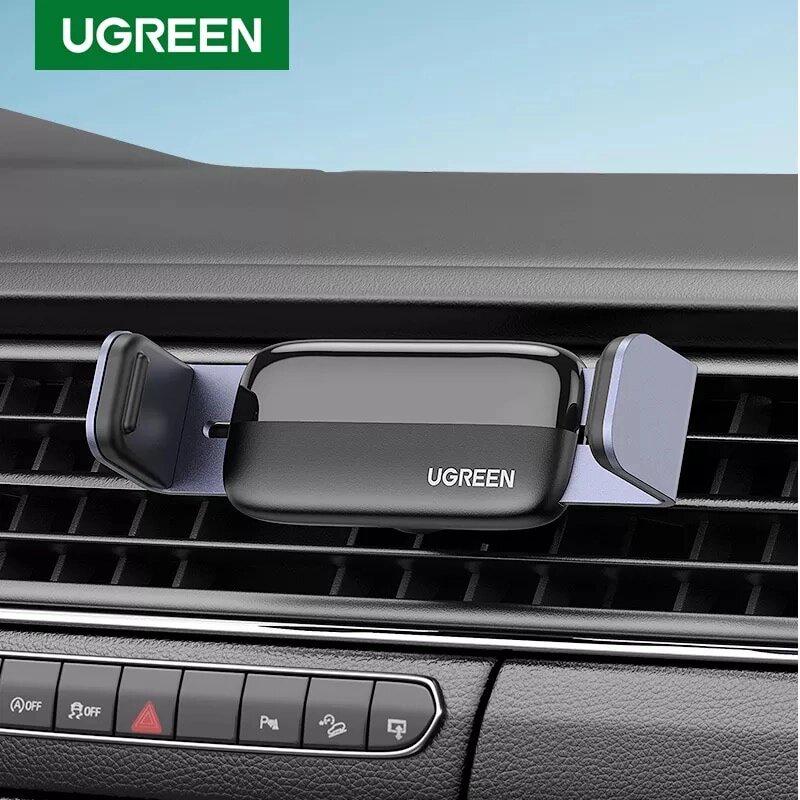 Держатель UGREEN LP120 Air Vent Mount Black для iPhone (10422) - фото 2