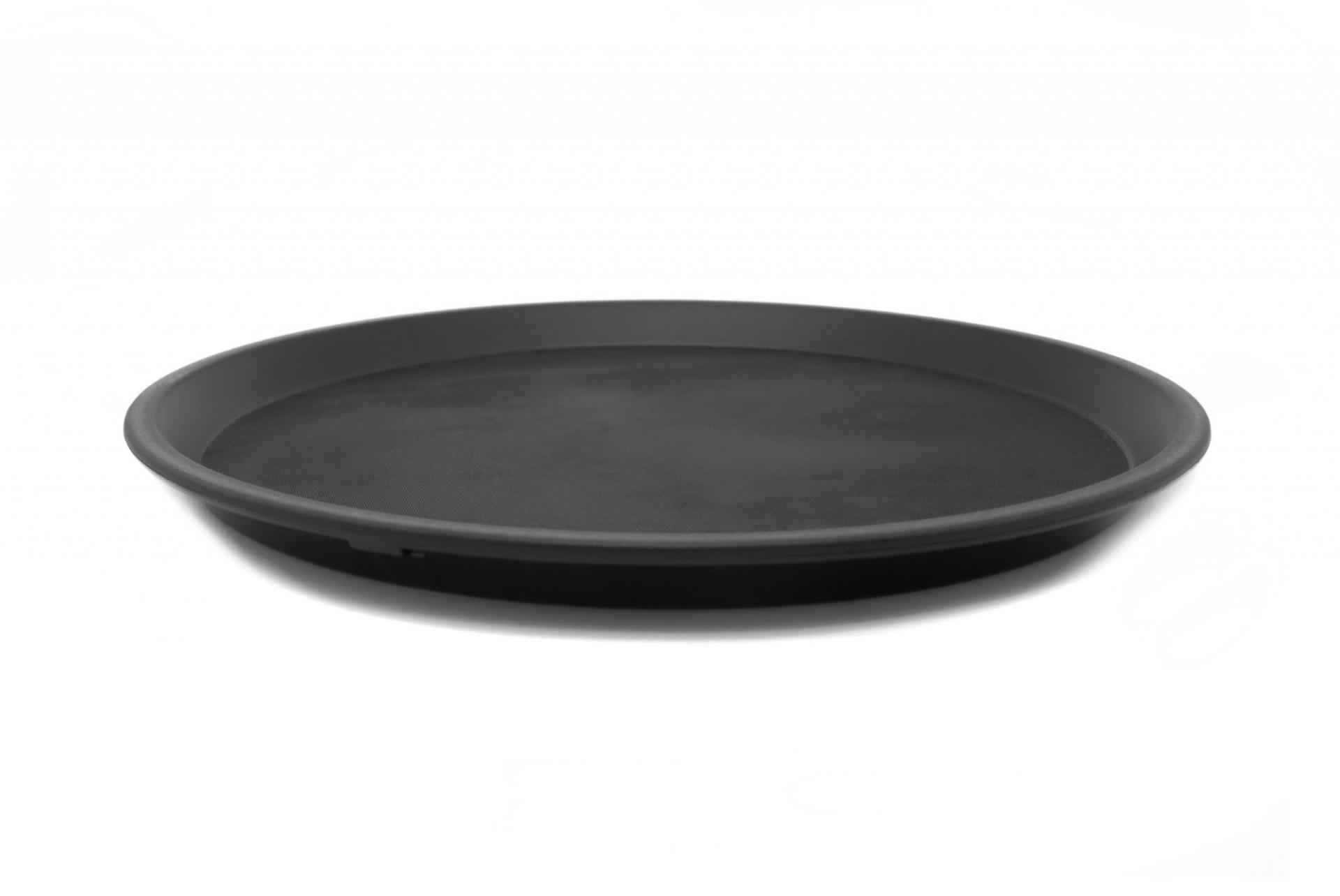 Піднос антисліп круглий One Chef 35 см Чорний (201214) - фото 5