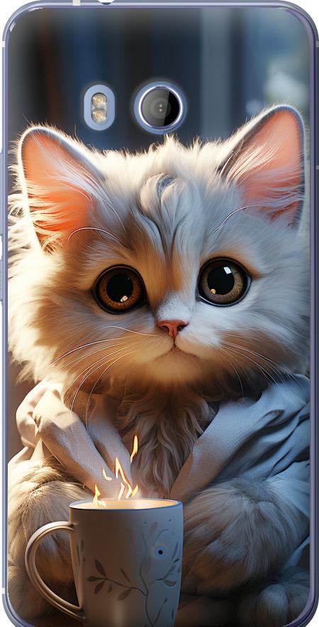 Чехол на HTC U11 White cat (5646u-1007-42517)