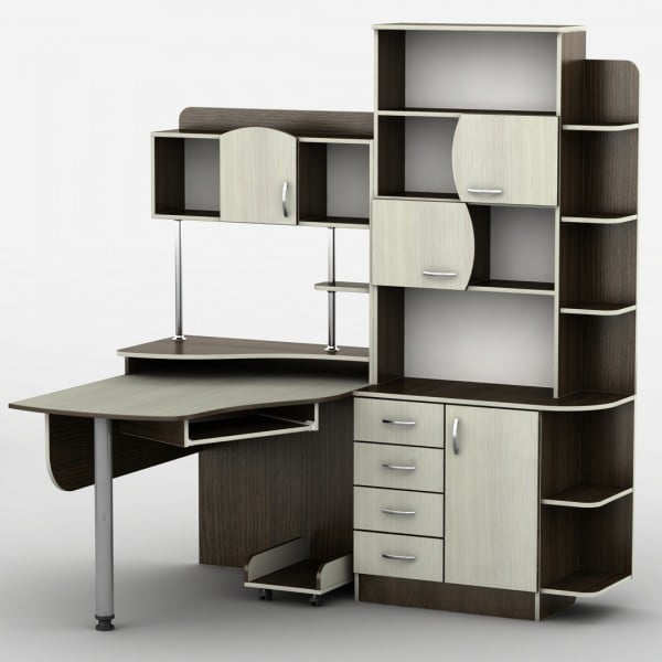 Комп'ютерний стіл кутовий Тиса Ексклюзив-8 Венге магія/Дуб молочний (62cd2361fa5d7b192c71af73) Комп'ютерний стіл кутовий Тиса Ексклюзив-8 Венге магія/Дуб молочний (62cd2361fa5d7b192c71af73)