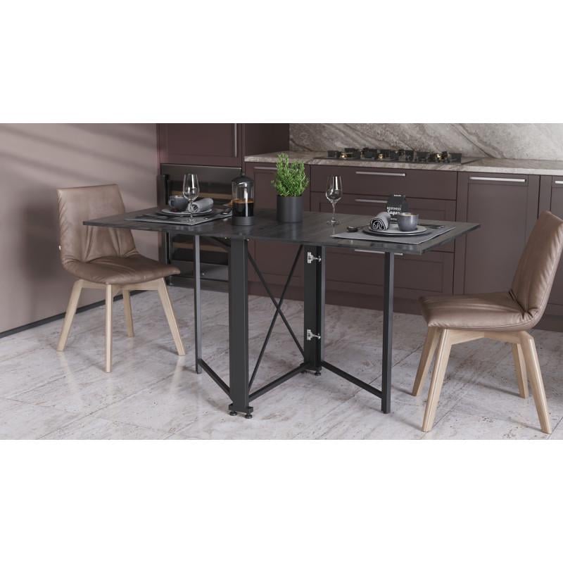 Обеденный стол книга Ferrum Decor 152х73х75 см Сосна кембра/Черный (28343730)