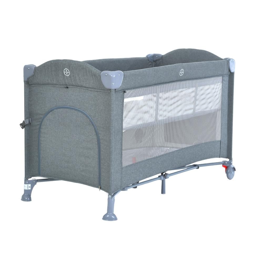 Манеж для младенцев ME 1098 UNITY+ 2 уровня/чехол/пеленатор/кольца/карман Gray (27352782)