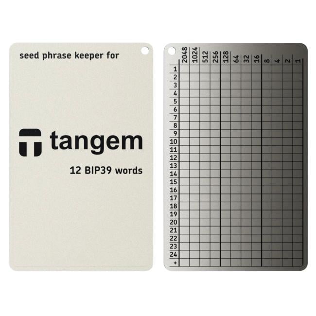Планшет мнемонический Lapua Seed Phrase Keeper for Tangem 24+1 BIP39 слов 3 шт. (LSPKT/34077514)
