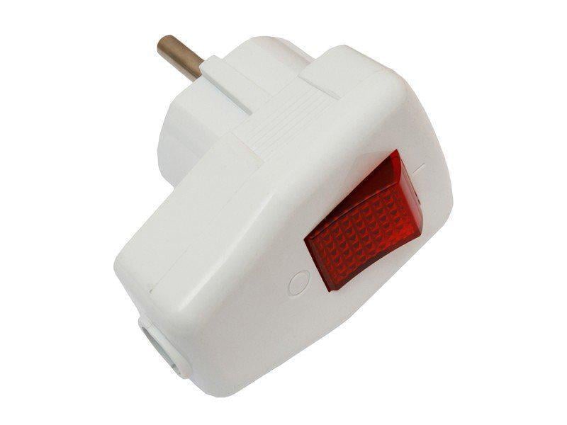 Вилка Luxel 1035 з заземленням та кнопка (27849211)