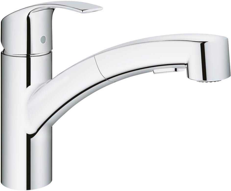 Кухонний змішувач з лійкою Grohe EuroSmart 0305000 Хром (30674)