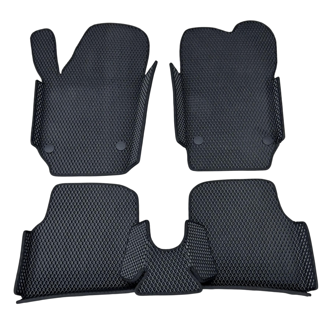 Коврики EVA с бортиками в салон для Seat Ibiza 6J 2008+ гг. Черный (1984984741)