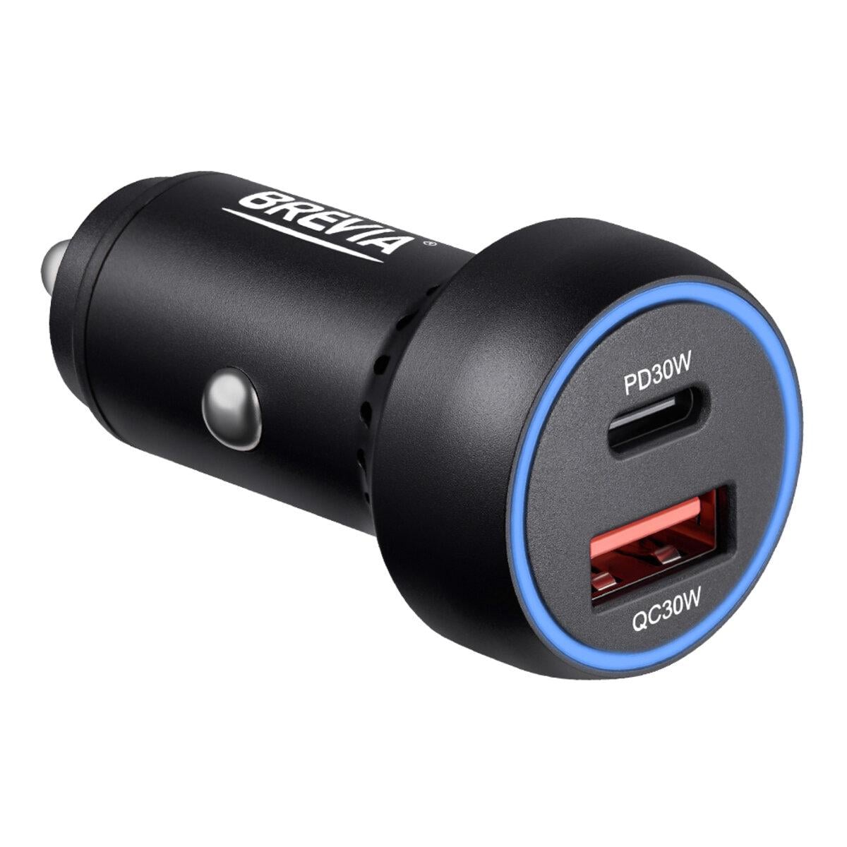 Зарядное устройство для Brevia ePower Dual PowerMax Metal LED 60W 1xUSB-C+1xUSB-A Зарядное устройство для Brevia ePower Dual PowerMax Metal LED 60W 1xUSB-C+1xUSB-A