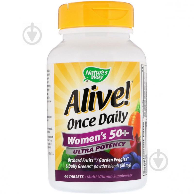 Мультивитамины для женщин Nature's Way Alive! Once Daily Women's 50+ Multi-Vitamin 60 таблеток