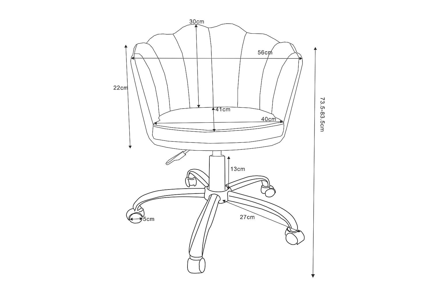 Крісло комп'ютерне поворотне Signal Сірий (OBRROSEVSZ) - фото 6