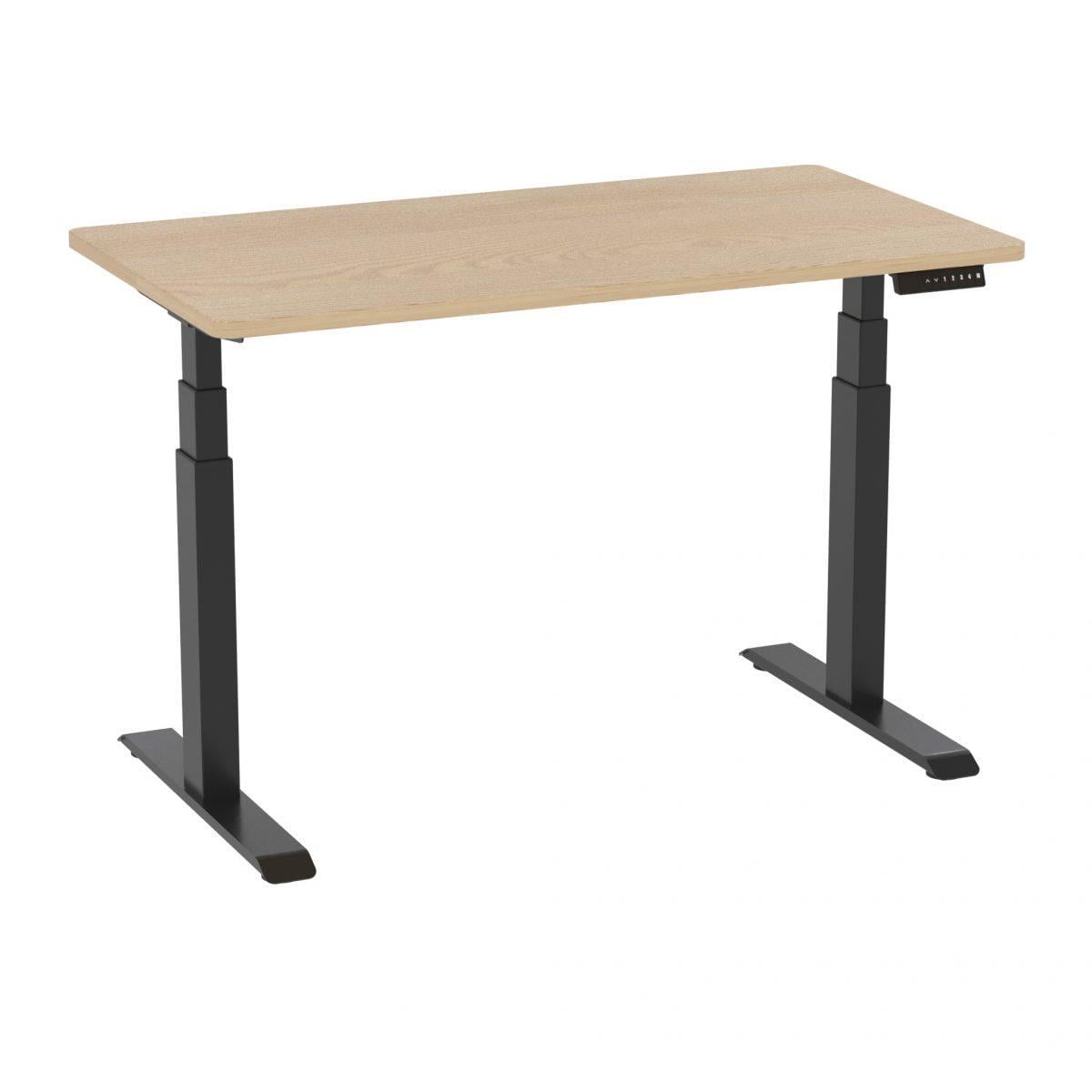 Электро-стол Monotable Flex Дуб светлый/Черный (mt00035)