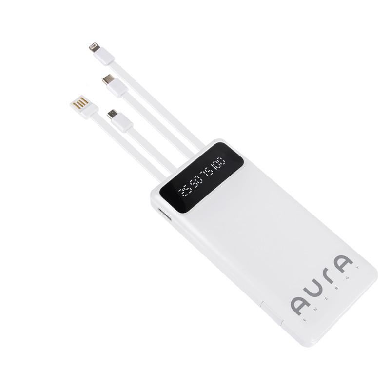 Повербанк Aura NRG10 10000 mAh White - фото 3