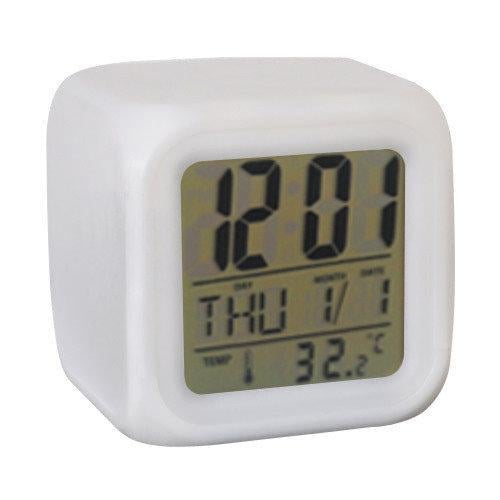 Годинник куб Хамелеон 8x8x8 см Білий - фото 4 Годинник куб Хамелеон 8x8x8 см Білий - фото 4