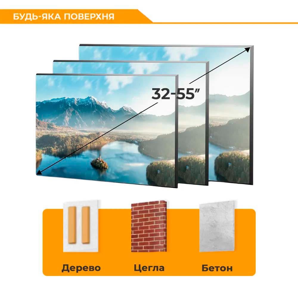 Кронштейн с уровнем Brateck KL36-44F 32-55" до 45 кг. VESA 400x400 Black (30836018) - фото 7 Кронштейн с уровнем Brateck KL36-44F 32-55" до 45 кг. VESA 400x400 Black (30836018) - фото 7
