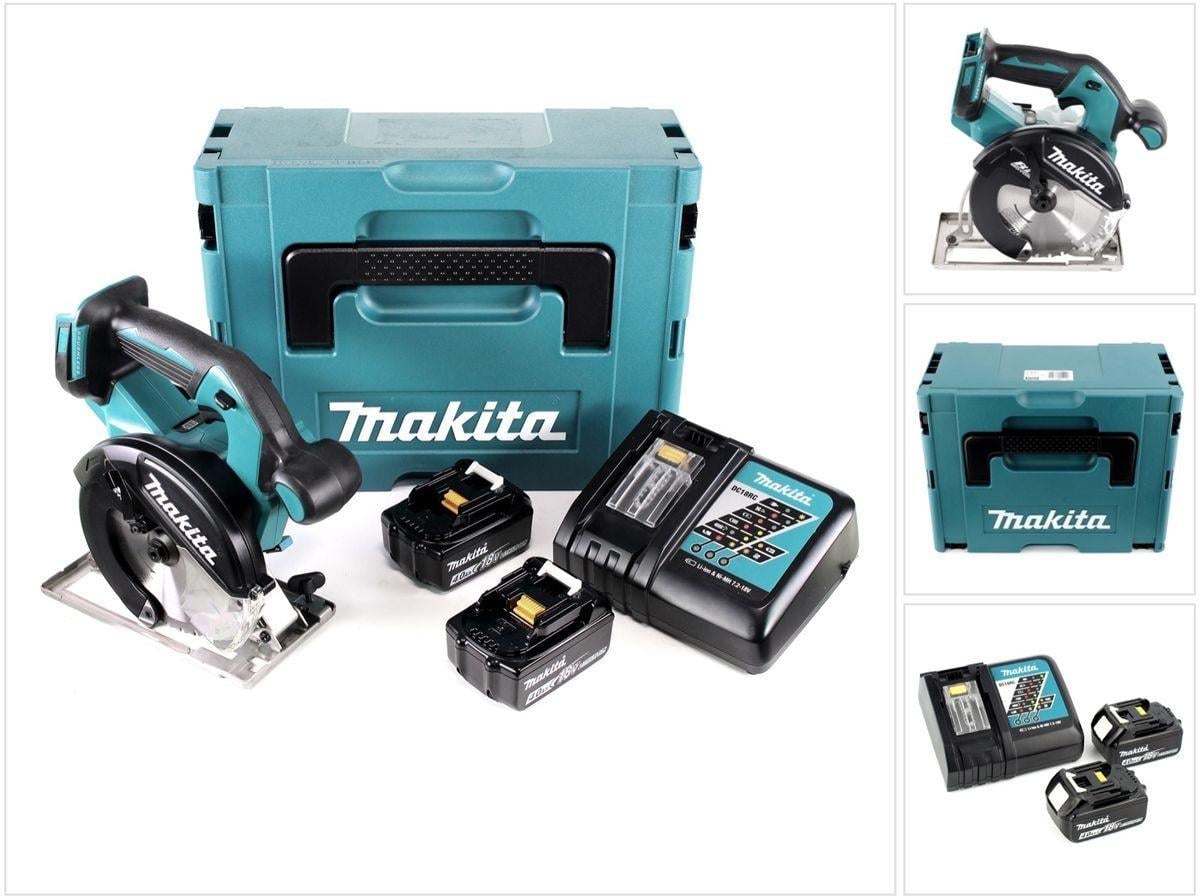 Аккумуляторная ручная дисковая пила по металлу Makita DCS551RMJ LXT + 2 АКБ 4 Ah + З/У + кейс MakPac (18В, 150мм) электрическая циркулярная пила (4059)