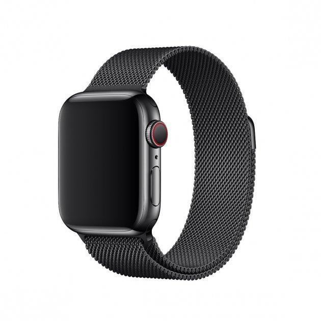 Металевий ремінець Міланська петля для Apple Watch 38/40/41 мм Чорний - фото 3