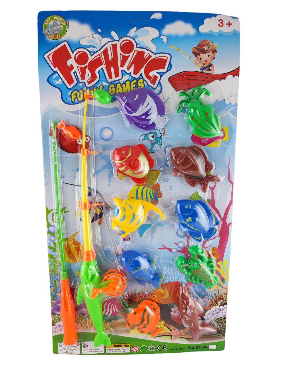 Рыбалка магнитная для детей A-Toys удочка и 10 рыбок (143279)