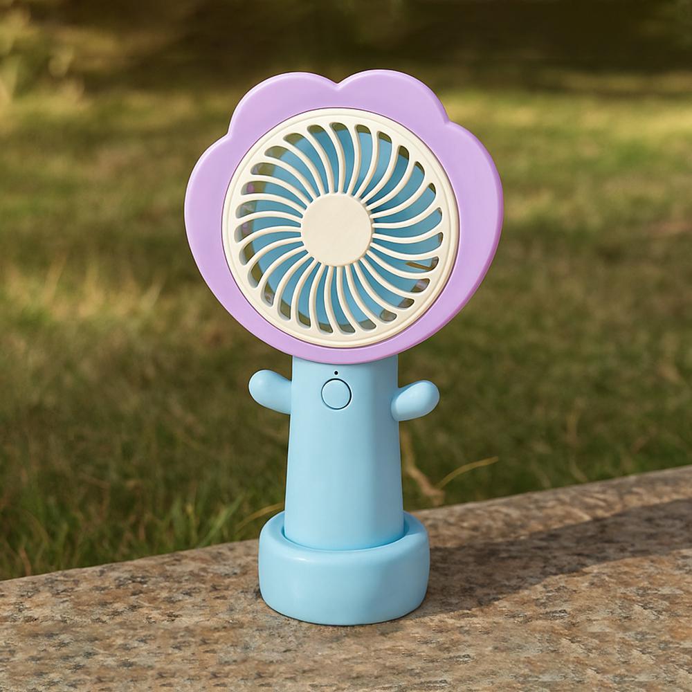 Вентилятор портативный на аккумуляторе и USB Цветок Фиолетовый (51-фио-BT-8861) - фото 9 Вентилятор портативный на аккумуляторе и USB Цветок Фиолетовый (51-фио-BT-8861) - фото 9