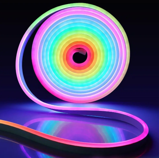 Світлодіодна стрічка неонова USB RGB управління з телефону/пультом 10 м Різнокольоровий - фото 4 Світлодіодна стрічка неонова USB RGB управління з телефону/пультом 10 м Різнокольоровий - фото 4