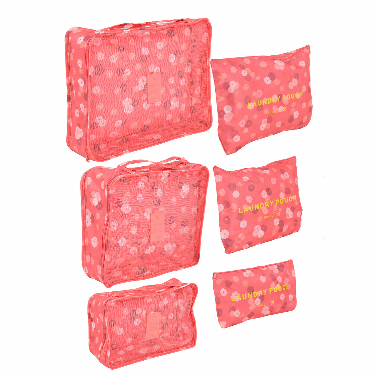Набор органайзеров для чемодана Stenson J01418 6 шт. 39х30х11 см Pink (35894621) Набор органайзеров для чемодана Stenson J01418 6 шт. 39х30х11 см Pink (35894621)
