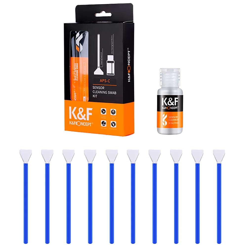 Набор по уходу за матрицей K&F Concept APSC Sensor Cleaning Swab Kit 16 мм (1878896403)