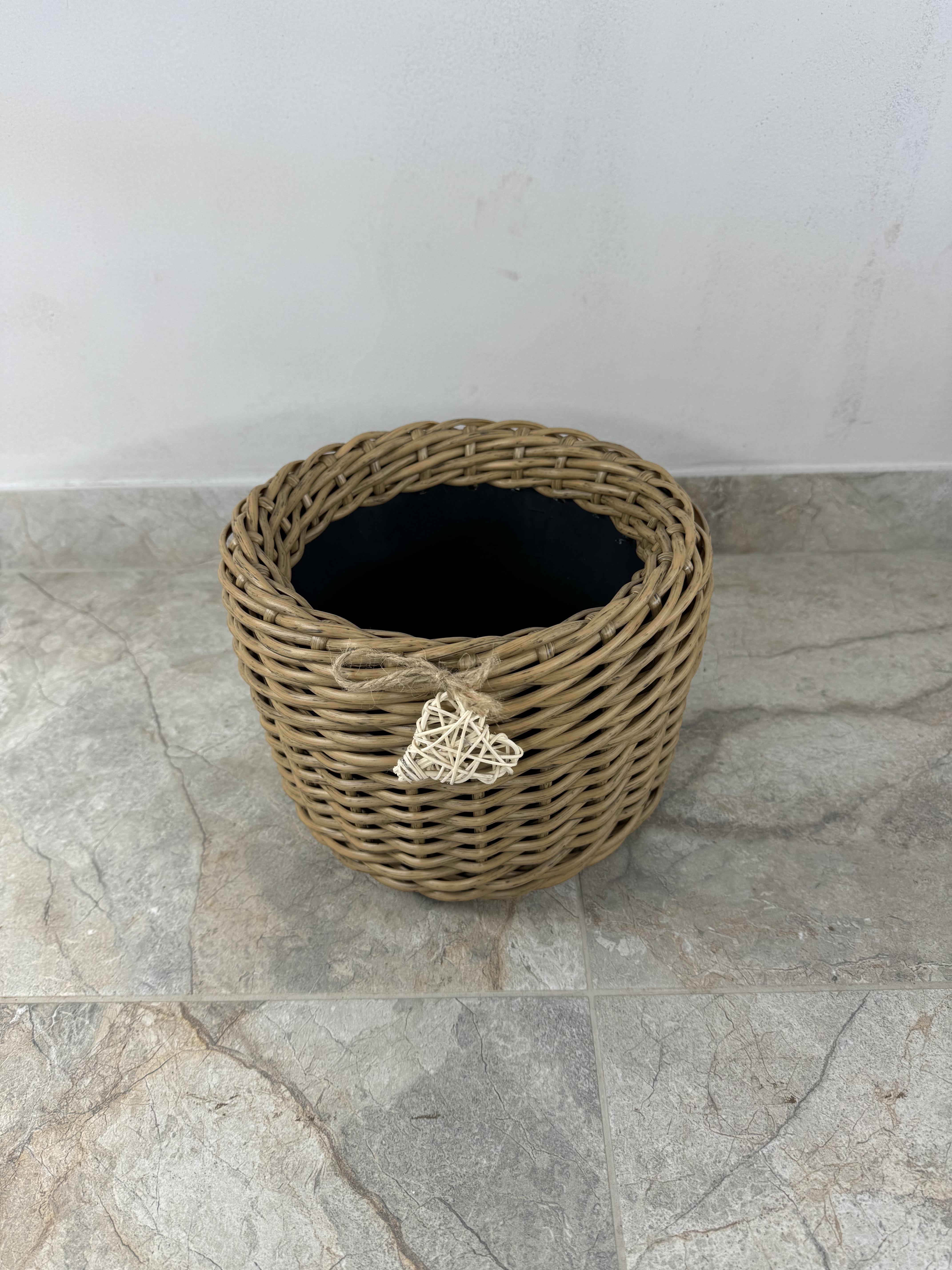 Кашпо из искусственного ротанга ручной работы 5 л Дерево натуральное (32747) - фото 3 Кашпо из искусственного ротанга ручной работы 5 л Дерево натуральное (32747) - фото 3