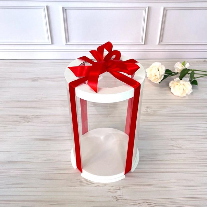 Коробка-тубус с прозрачной крышкой 160x230 мм Белый (12463)