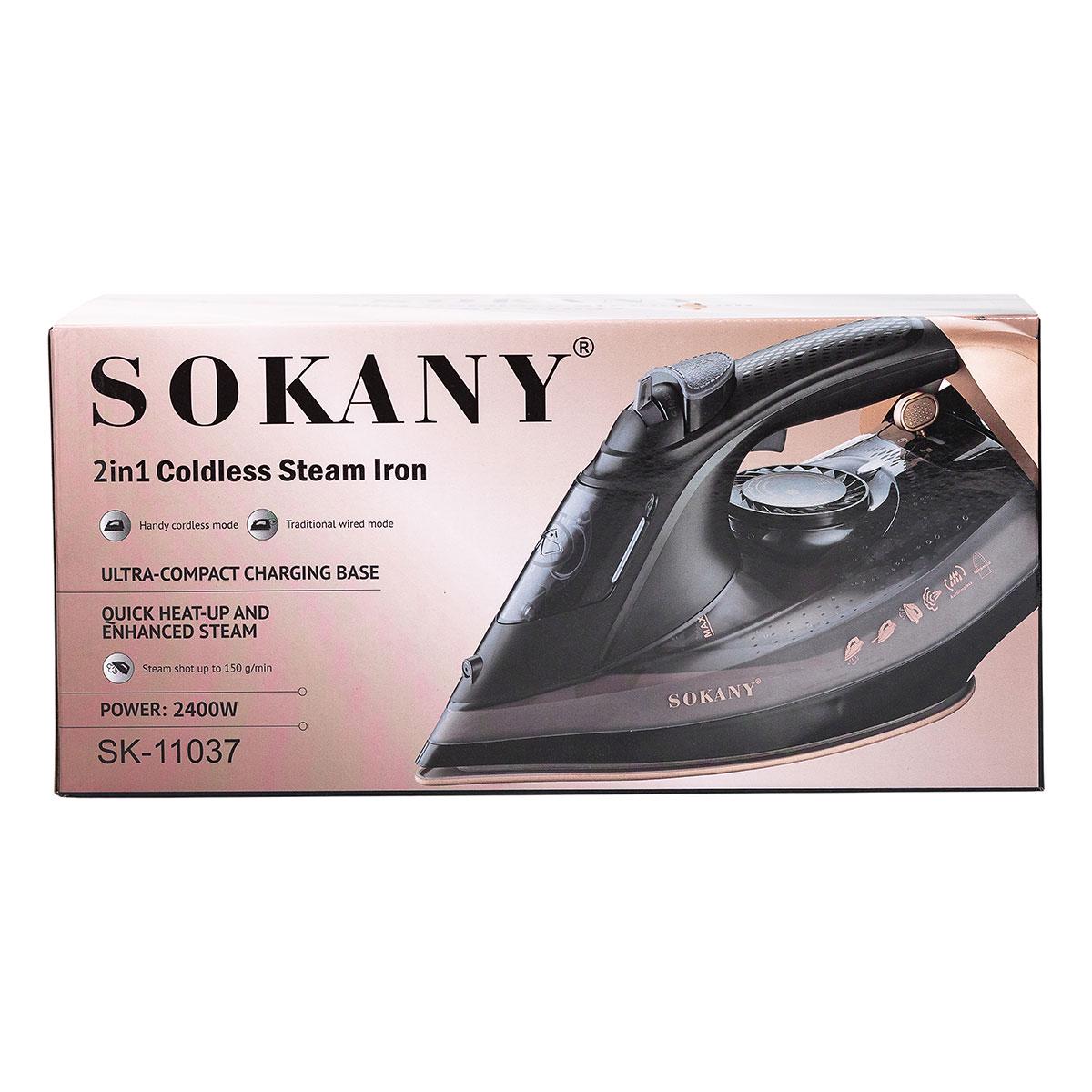 Праска з парою Sokany з автовідключенням бездротового для одягу 2400 Вт (5883) - фото 10 Праска з парою Sokany з автовідключенням бездротового для одягу 2400 Вт (5883) - фото 10