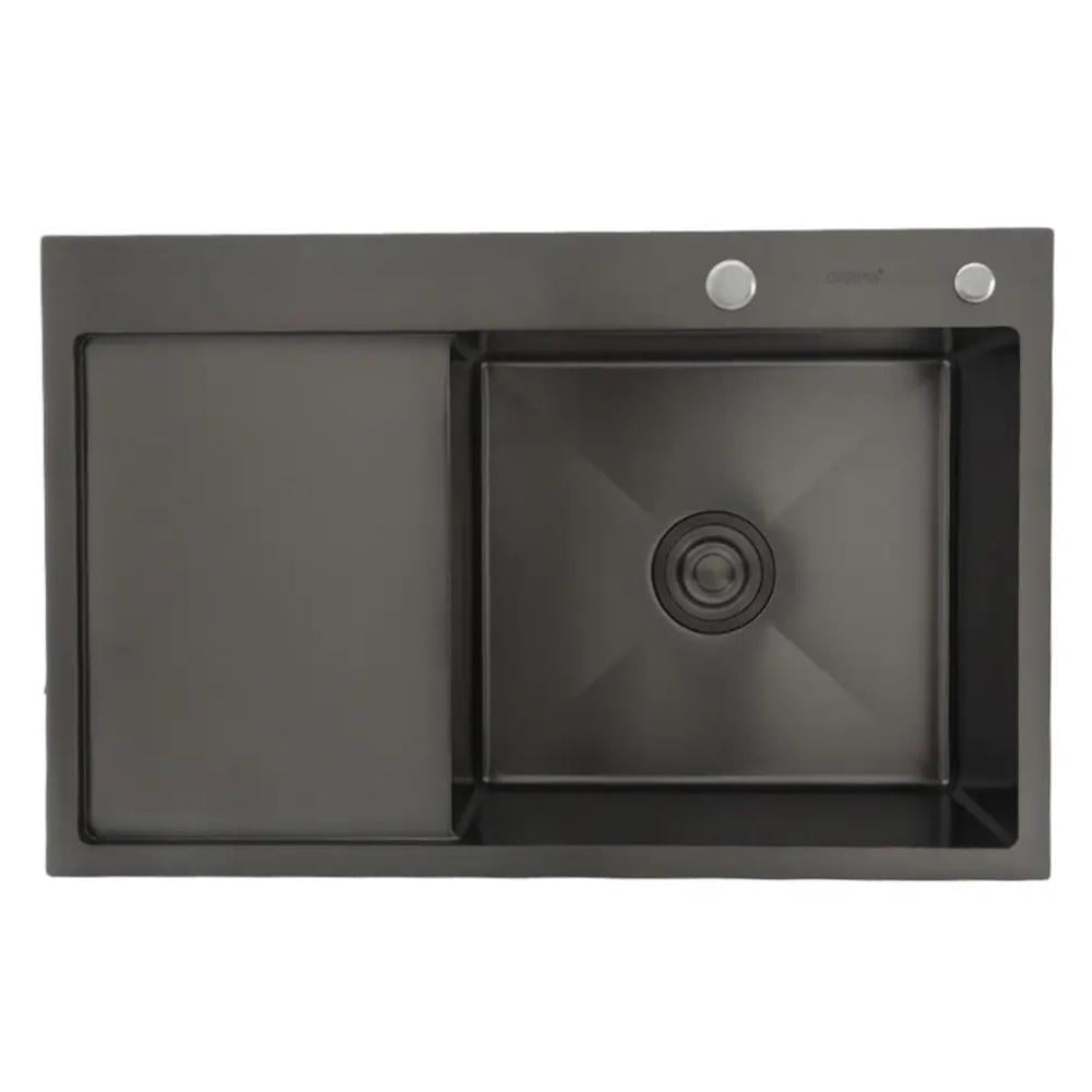 Мойка для кухни Gappo GS7850-6R PVD накладная 780x500 мм (SQ-1046118)