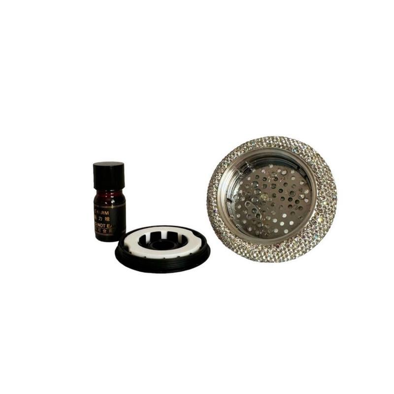 Ароматизатор автомобильный Мишка со стразами Белый(4556-Leader) - фото 5