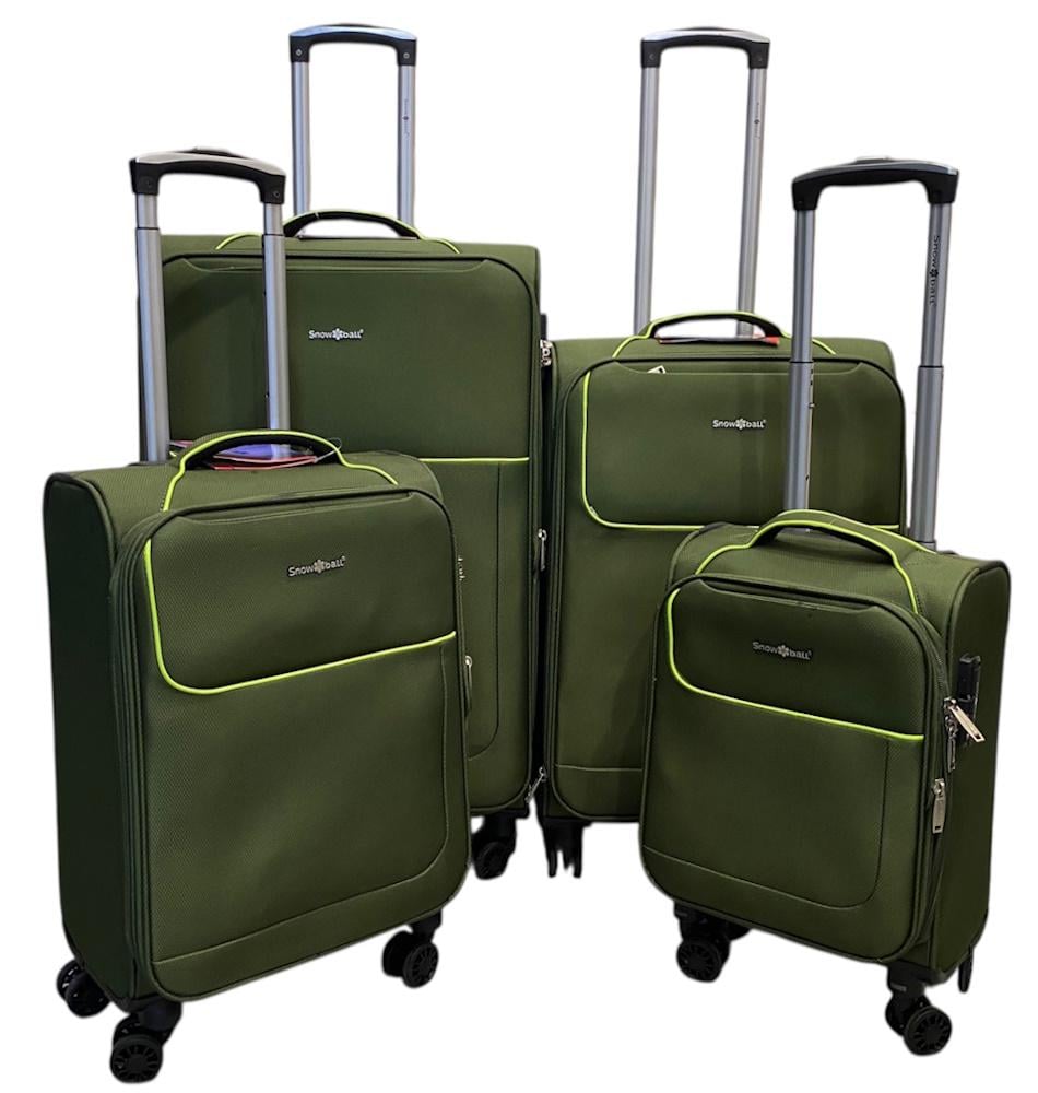 Комплект чемоданов Snowball 22204 Хаки (31217944)