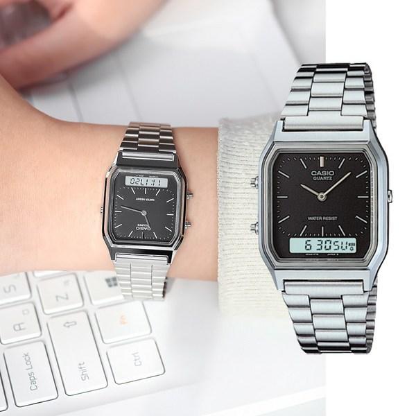 Годинник чоловічий Casio AQ-230A-1DMQ з подвійною індикацією (1141-0048) - фото 5