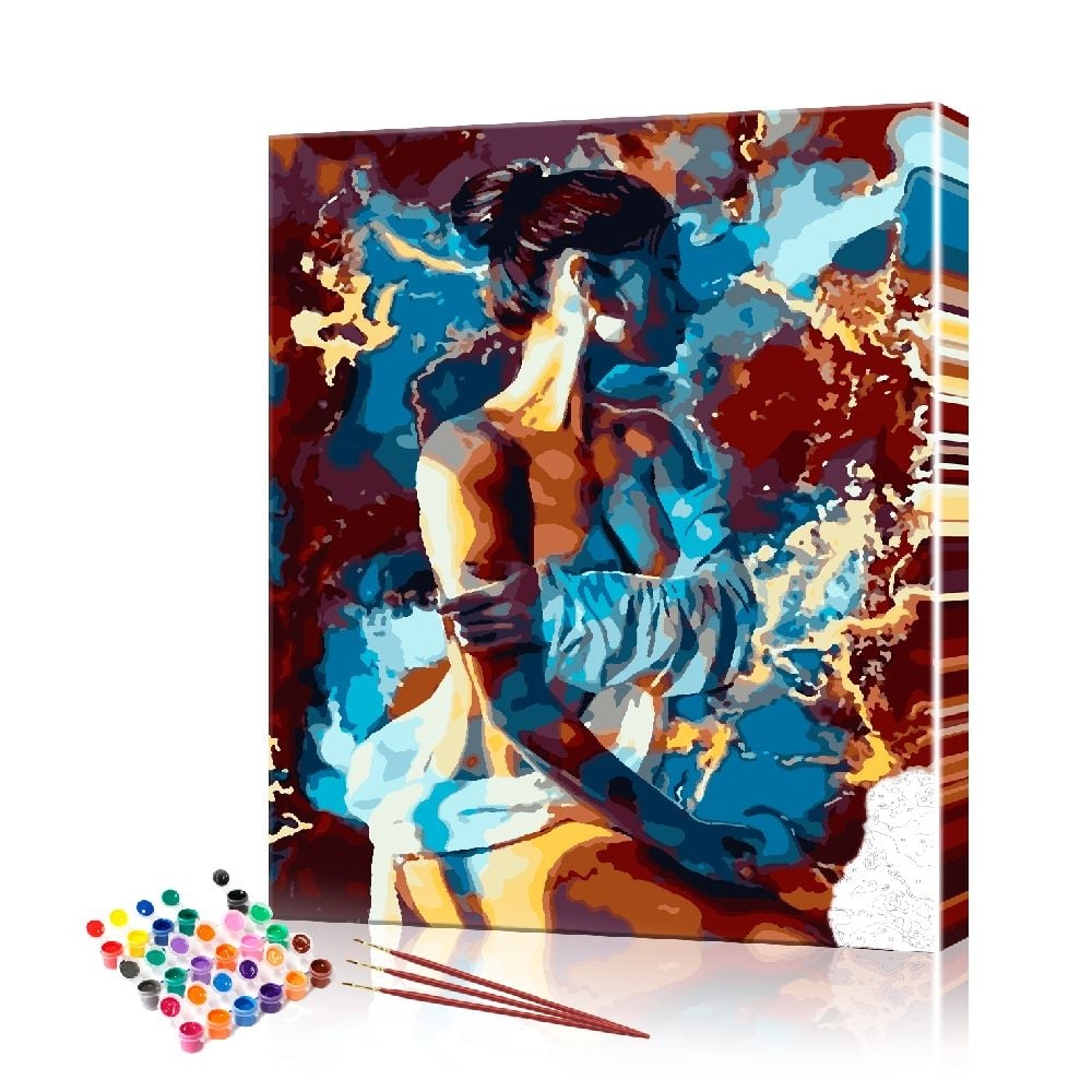 Картина по номерам ArtSale Девушка в тёмных тонах PBN0945 40х50 см