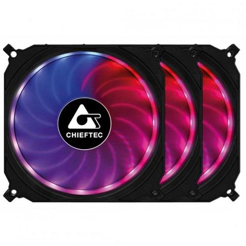 Вентилятор для корпуса Chieftec CF-3012-RGB Tornado fan set 120 ммх3 6-pin