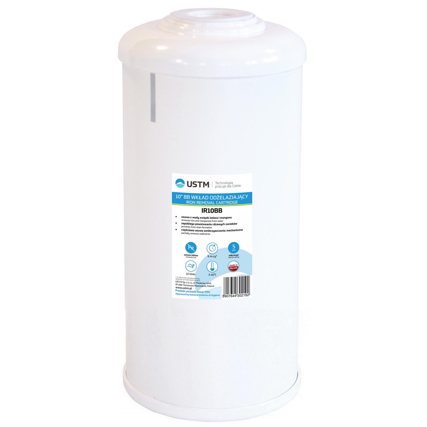 Картридж обезжелезивающий USTM BigBlue 10" 4,5"х10" 114х254 мм (IR10BB)