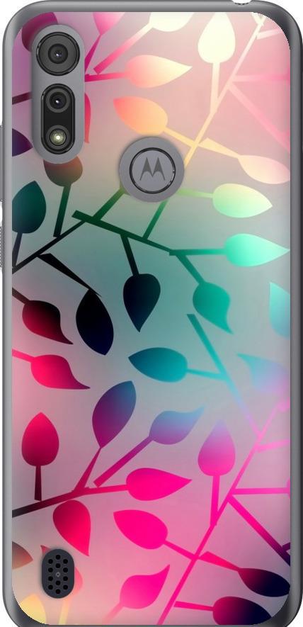 Чехол на Motorola E6s Листья (2235u-2001-42517)