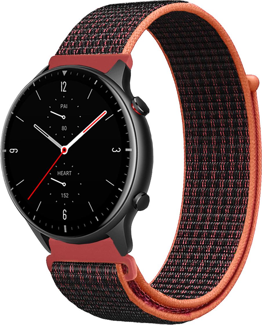 Ремешок нейлоновый Sport Loop для Amazfit GTR 2 Black/Red (16401-44)