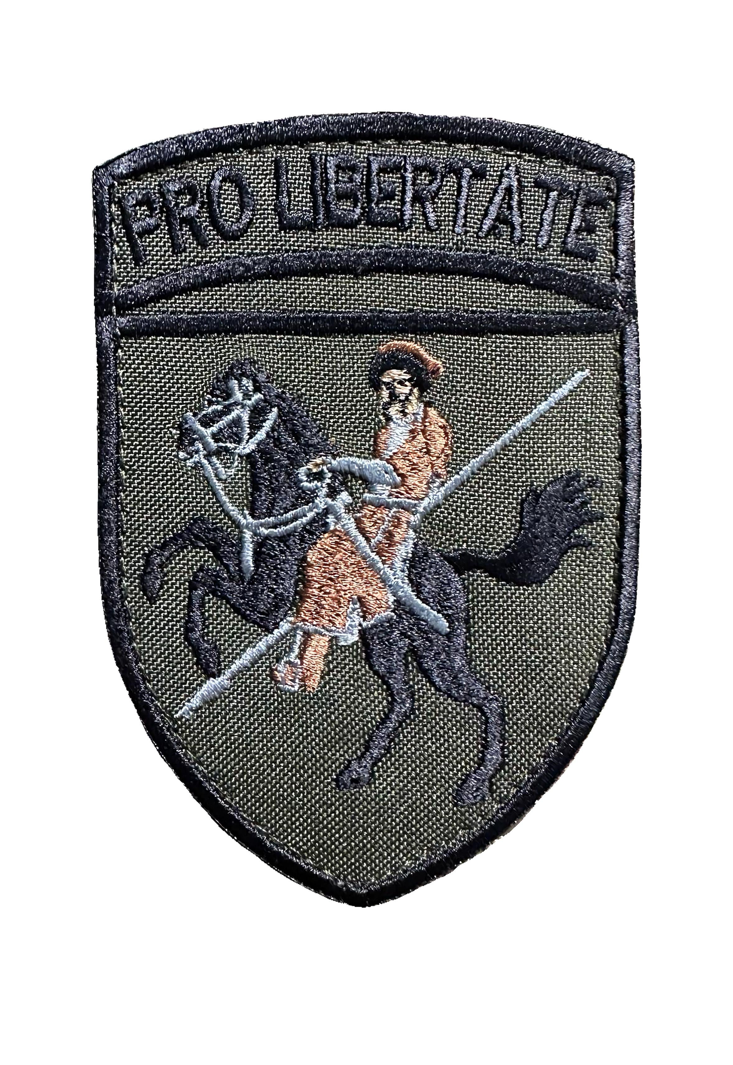 Шеврон вышитый 110 ОМБр им. Марка Безручка Pro Libertate полевой на липучке (PROLIBERTATE)