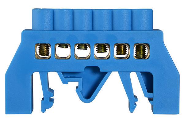 Шина нулевая АСКО-УКРЕМ универсальная 6х9 мм 6 отверстий ВС-3А 06 (A0150120054)