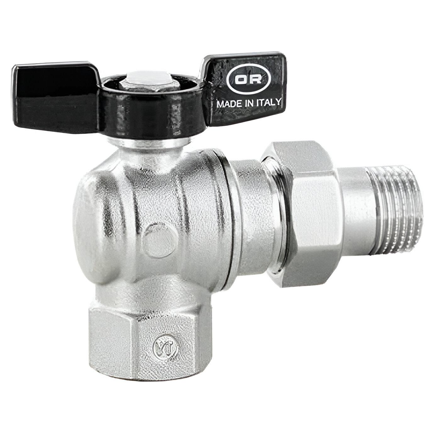 ᐉ Кран шаровой с американкой угловой Officine Rigamonti 1/2 " ЗВ PN16 ...