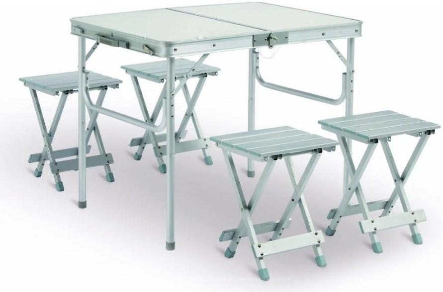 Стол-чемодан Stenson и 4 стула 120х60х70 см (MH-3303)